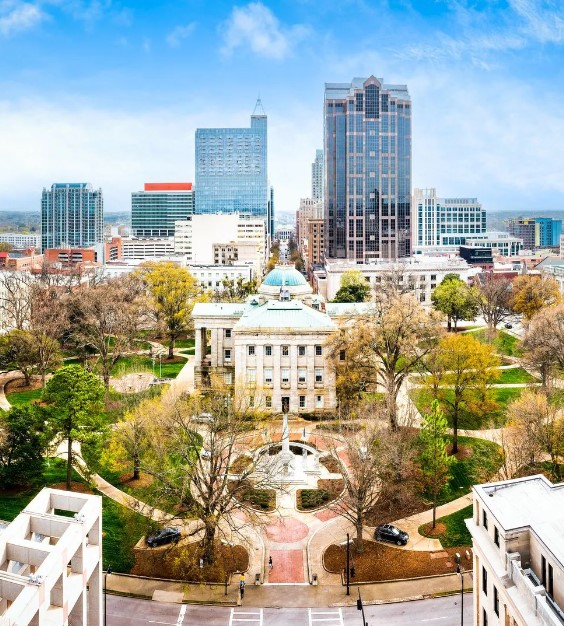 Raleigh NC skyline - Key Guy Locksmith service area